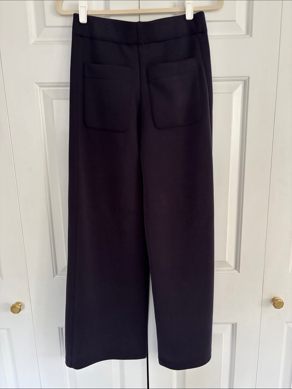 NWOT Christian Siriano Wide-Leg Pull-On Pants in Navy Blue Size S EUC